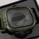 Goton 3 in 1 Waterproof Case with Band for Apple Watch with Built-in Tempered Glass Screen Protector 46mm, 360 Shockproof Bumper Face Cover with Band for Apple Watch Series 11 Series 10, 46mm (Green)