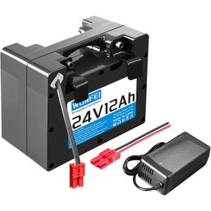 24V12Ah Lithium Battery for Electric Wheelchair, Built-in 30A BMS, Including 2A Charger, Anderson Connector,Replace Lead-Acid Batteries, Suitable for Power Range of 100-700W (24V12Ah)