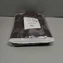 Black Curtains for Bedroom,Sheer Linen Light Filtering Boho Curtains for Kitchen Bathroom Window Living Room, 50W x 64L inch (2 Panels)