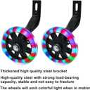 Murtenze 1 Pair of Children's Bicycle Auxiliary Wheel Bicycle Accessories, Flash Silent Training Wheels for 12" Training Wheels Kids Bike Wheel