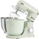 Kitchen in the box Stand Mixer, 4.5QT+5QT Two bowls Electric Food Mixer, 10 Speeds 3-IN-1 Kitchen Mixer for Daily Use with Egg Whisk, Dough Hook, Flat Beater (Green, 5QT)