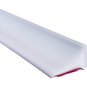 118 Inch Shower Threshold Water Dam Barrier,Shower Dam Water Stopper for Bottom of Frameless Shower Door,Silicone Sink Splash Guard for Kitchen Bathroom,Corner Shower Water Guard for Bathtub(White)