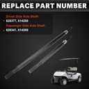 USTAR Rear Axle Shaft Kit Compatible with Golf Cart EZGO RXV Electric Models 2008 UP