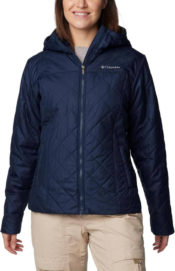 Columbia Women's Copper Crest II Hooded Jacket (3X, Collegiate Navy)