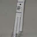 White Tension Curtain Rod for Windows 28 to 48 inch, Adjustable Expandable Pressure Spring Curtain Rod No Drilling, 7/8" Curtain Rod for Bedroom Doorway Closet Door