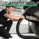 3" ID x 11ft Garage Exhaust Hose, Heavy Duty car exhaust hose