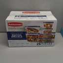 Rubbermaid Easy Find Lids Food Storage Containers with Vented Lids, 26 Piece Set, Blue