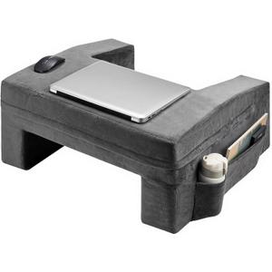 VEVOR Reading Pillow for Gaming, Extra Large Lap Desk Pillow with Pockets and Cup Holder, Laptop Pillow with Memory Foam Bed Rest, Bed Pillow for Sitting Up for Gaming, Reading, Resting, Working, Grey