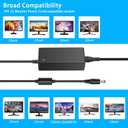 DC 19V Compatible for LG Monitor Power Cord UL Certificates, Replacement for 19Volt LG TV Power Supply 34" 32" 29" 27" 24" 23" 22" 20" 19" LED LCD Widescreen Ultrawide HDTV HD TV AC Power Adapter.