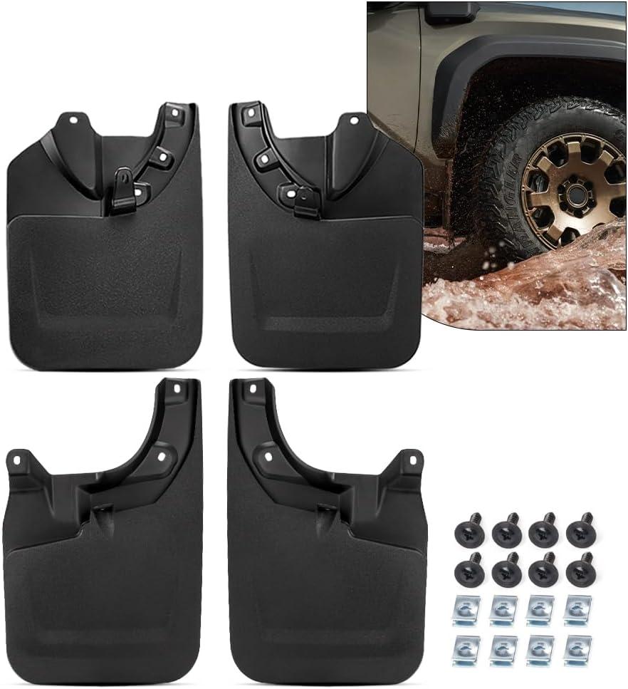 Mud Flaps for Toyota Tacoma 2016-2021, Mud Flaps for Trucks for Tacoma Mudflaps Splash Guards for 2021 Tacoma Accessories, No Drilling Mud Guards, Set of 4