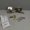 Schlage F10 LAT 619 CEN Latitude Door Lever with Century Trim, Hall & Closet Passage Lock, Satin Nickel