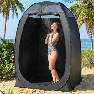 Alvantor Shower Tent Pop Up Changing Room Outdoor Shower Enclosure Pop Up Privacy Shelter Toilet Tent Camping Dressing Portable Shelter Teflon Coating Fabric 4x4x7' Patent Pending
