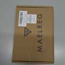 M MAELREG Boys' Polo Shirt Striped Short Sleeve Moisture Wicking Performance Stretch Active Casual Collared Kids Golf Shirt (Teal)