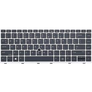Replacement Backlight Keyboard for HP EliteBook 840 G5 840 G6 & EliteBook 745 G5 745 G6, EliteBook 840 G5 Keyboard with Pointer Silver Frame US Layout L11307-001 L14378-001