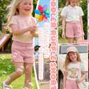 Toddler Girls Shorts Elastic Waist Lightweight SweatShorts Ruffle Pull on Loose Cute Summer Shorts 18M-5T