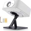 3-in-1 Projector Stand Table, Desk, Wall and Ceiling Mount with 1/4-Inch Screw, Foldable, Easy Setup, Compact Portable, Height Adjustable and Compatible with Most Projectors for Home,Outdoor,Office