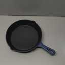 DASH Zakarian 7.5" Nonstick Cast Iron Skillet with Pour Spouts for Searing, Baking, Grilling, Roasting and More - Blue