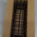 2PCS Rabbit & Guinea Pig Hay Rack with Heavy Duty Metal Frame - Pet Grass Feeder for Small Animals (Dark black)