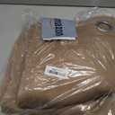 NICETOWN 100% Blackout Curtains Thermal, Noise Cancellation and Privacy Truly Blackout Curtains for Patio Door, Black Lined Blackout Drapes with Grommet Top, Cappuccino, 1 Pair, W42 x L84