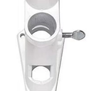 Valley Forge Flag Position 1" White Powder Coated Aluminum Flag Pole Bracket 1 Pack