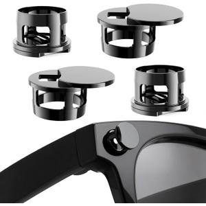 [4-Pack] Adjustable LED Light Blocking Covers for Ray-Ban Meta Wayfarer, Skyler, Headliner (Gen2), Oakley Meta Glasses, Easy to Block LED Light When Recording, Day & Night Use, Privacy Protection (4)