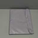 Romanstile 100% Waterproof PVC Tablecloth, Rectangle Oil Spill Proof Stain Resistant Vinyl Table Cloth, Wipe Clean Plastic Table Covers for Kitchen/Dining/Parties - 60 x 102 Inch, Light Grey