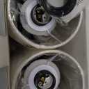 Fenmzee Bedside Table Lamps Set of 2-3 Color Temperatures Pull Chain Lamp with AC Outlet Charging Port, Small Round Night Stand Lamps for Bedroom Guest Room Office, Bed Side Light with E26 LED Bulbs (14.0in - AC, Cream)