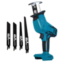 Reciprocating Saw Cordless for Makita 18V LXT Battery, Brushless Power Cordless Recipro Saw, 0-3000 RPM Variable Speed, Quick Easy Blade Change, 4 Saw Blades for Wood/Metal/PVC Cutting(No Battery)