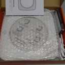 CD Player with Speakers CD Players for Home: Desktop Wall CD Player Bluetooth Portable Kegaudio with Dust Cover LCD Screen Display FM Radio USB AUX Jack Remote Control (White)