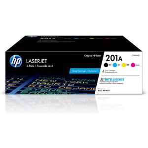 HP 201A Black, Cyan, Magenta, Yellow Toner Cartridges for HP Printers (4-Pack) | Works with Color LaserJet Pro M252; Color LaserJet Pro MFP M277 Series | CF400AQ1