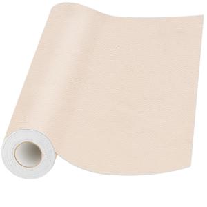 Leather Patches for Furniture,17X79inch Self Adhesive Leather Repair Patch,Leather Repair kit for Furniture, Couch,Car Seat,Motorcycle seat,Loveseat (Beige-Litchi Grain, 17X79 inch)