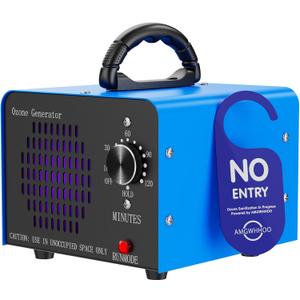 Ozone Generator Machine160,000mg/h, High Capacity Ozone Odor Eliminator Removal Air Purifier for Home Car Pet & Basement Odor, Suitable for Spaces up to 7,000 Square Feet, Blue