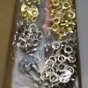 Grommet Tool Kit with 200 Sets 3/8 Inch 10mm Grommets, Heavy Duty Grommet Kit, Grommets Pucher with Hole Punch and Eyelets, Eyelet Pliers Kit for Tarp, Fabric, Banner, Canvas, Leather