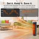 QOWETU 24 inches X-Large 1500W Electric Space Heaters for Indoor Use