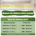 YNL Gold Shower Curtain Rod 36-84 Inch(3-7ft), No Slip No Drill Stainless Steel Spring Tension Curtain Rod, No Rust Shower Rod Adjustable For Bathroom Window Bedroom