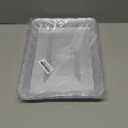 6 Pack Clear Plastic Serving Trays for Party, 9 x 13 Inch - Heavy Duty Plastic Trays for Food - Rectangular Party Serving Trays and Platters - Clear Disposable Trays