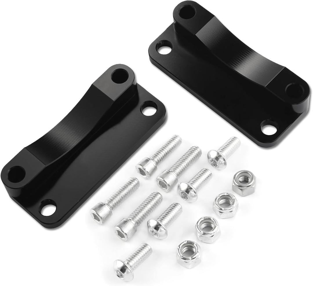 LDJXDADI Front Fender Risers 20mm Relocator Spacer Fender Bracket Lift Mount Kit Fit for 1993-2013 Touring Model 21" Wheel Models 3 inch Hole Center Black
