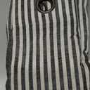 JINCHAN Linen Curtains for Living Room Black on Beige Striped Curtains for Bedroom Ticking Stripe Pattern Light Filtering Farmhouse Cottage Core Rustic Grommet Window Treatment 2 Panels 63 inches Long