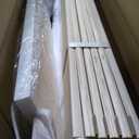 Mellow Naturalista Classic - 12 Inch Solid Wood Platform Bed with Wooden Slats, No Box Spring Needed, Easy Assembly, Queen, Pine