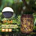 Mothers Day Gifts Birthday Unique,Hummingbird Solar Lanterns Outdoor Waterproof Gifts for Women Mom Grandma,Metal Bird Decor Lantern LED Decorative Light for Garden,Yard,Patio,Lawn Backyard
