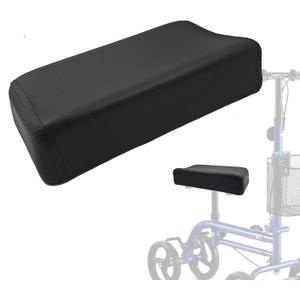Replacement Part for Knee Walker, Knee Scooter Cushion for Comfortable Knee Walker Cushion Cover Padded Scooter, Medical Foam Cushion Seat Black 6.2x12