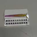 KISS imPRESS Falsies Press On Self Adhesive Eyelashes, 12mm-14mm Glam Volume Press On Lashes, Black, No Glue Needed, Invisible Band, 20 Lash Clusters & Non-Stick Applicator - Spiky