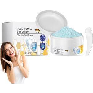 Natural Bee Venom Tooth Powder 1.76Oz - Whitening & Sensitivity Relief, Long-Lasting Fresh Breath, Dentist-Recommended Oral Care - Non-Toxic Formula