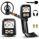 SUNPOW Metal Detector for Adults & Kids – Easy to Use & Assemble, Lightweight & Fun for Family Activities – Waterproof 8" Coil, 4 Modes, Bigger LCD – Great Value Metal Detector Kit, MD13