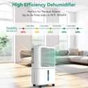 VEAGASO 34 Pint/D, 2500 Sq.Ft Dehumidifier for Basement with Drain Hose
