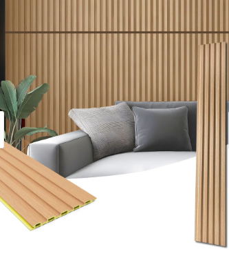 Art3d WPC Slat Wall Panels,3D Wall Accents for Interior Wall Decor,48in x 6in (Pack of 16)