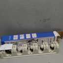 Wall Mount Broom Mop Holder Hanger Garden Tool Organizers Rack Garage Laundry Room Organizations and Storage with Hooks Heavy Duty (Beige)