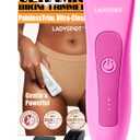 LADYSPOT Hair Finishing Trimmers, with 3 Guard and Replaceable Ceramic Blade Heads, LADYSPOT Hair Shaver Kit Sets (Women-Rose-red)