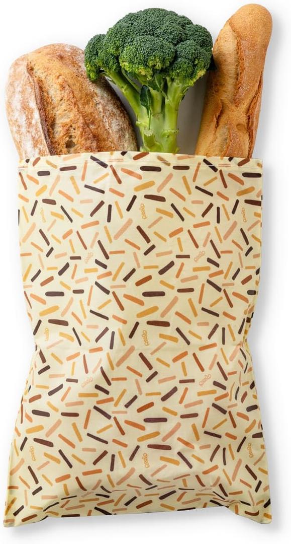 PEELO Beeswax Food Wrap Bag, Bee Wrap Sustainable Food Storage Wraps, Bees Bags Reusable, Beeswax Wraps for Food Reusable, Abstract Design, XXL