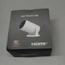 Mini Portable Projector 4K WiFi 6 BT 5.2 Upgraded Portable Projector Full HD Supported for Phone /PC /TV /HDMI /PS5 /Laptop Auto Keystone Home Theater 180 Rotation [Built-in App] White